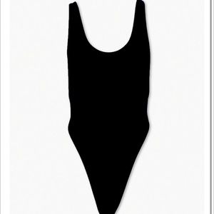 Plunge-Back one piece. Never worn. NWT